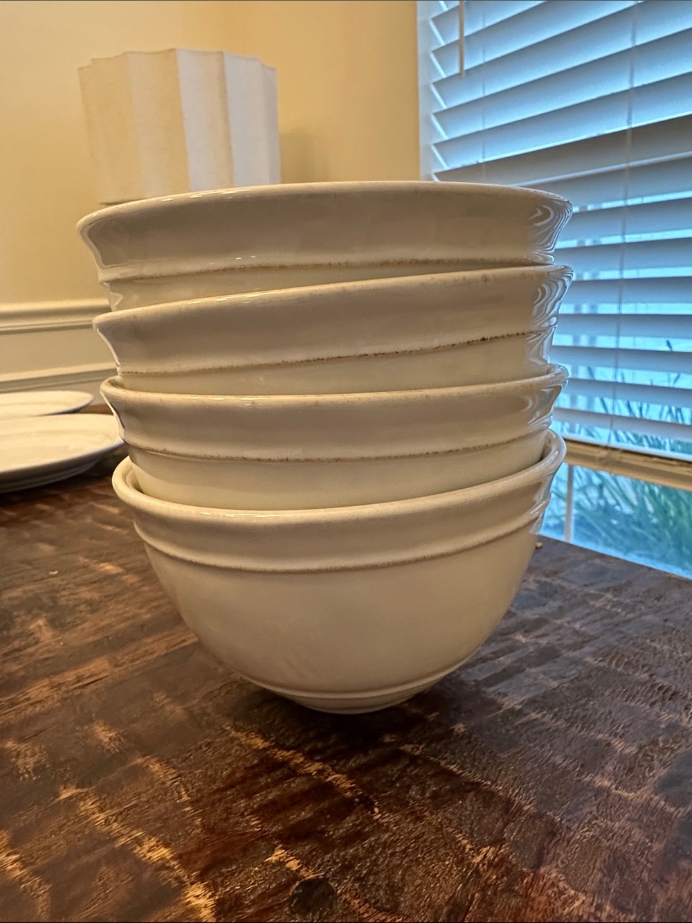 Pottery Barn Cambria Handcrafted Stoneware Cereal Bowls - Set Of 4